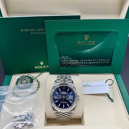Rolex Datejust 36 Blue Index Jubilee - Image 3