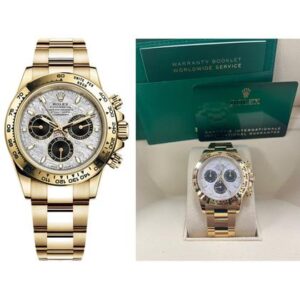 Rolex Daytona Yellow Gold Cosmograph Daytona 40 Watch - Meteorite and Black Dial - Oyster 116508