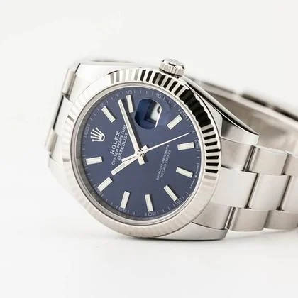 Rolex Datejust 41 Blue Stick Dial Fluted Oyster 126334 - Image 2