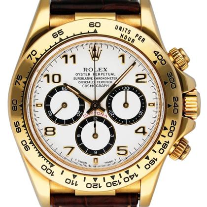 Rolex Daytona 16518 18K Yellow Gold White Dial Mens Watch