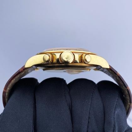 Rolex Daytona 16518 18K Yellow Gold White Dial Mens Watch - Image 5