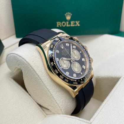 Rolex Daytona UNWORN Daytona 126518 Yellow Gold 40mm Black Diamond Dial Black Oysterflex Rubber - Image 5