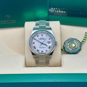 Rolex Datejust 36 White Roman Oyster