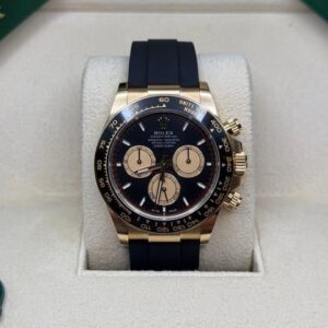 Rolex Daytona NEW 2025 Black and Gold Counter Rings Dial Oyster-Flex Bracelet