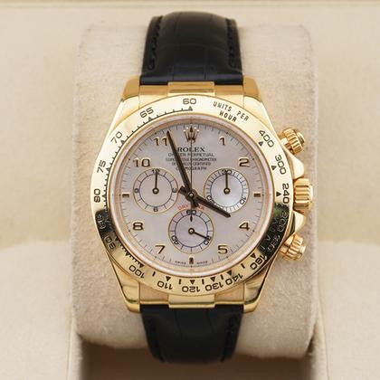 Rolex Daytona 40mm Oyster Flex 116518 MOP Arabic Dial