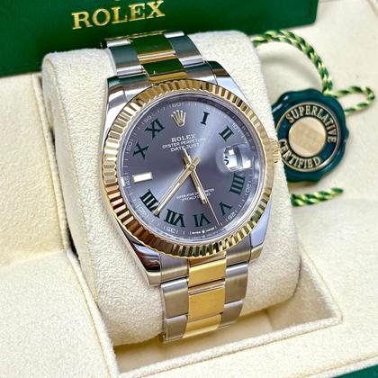 Rolex Datejust 41 126333 41MM Wimbledon Dial Two Tone + Box - Image 4