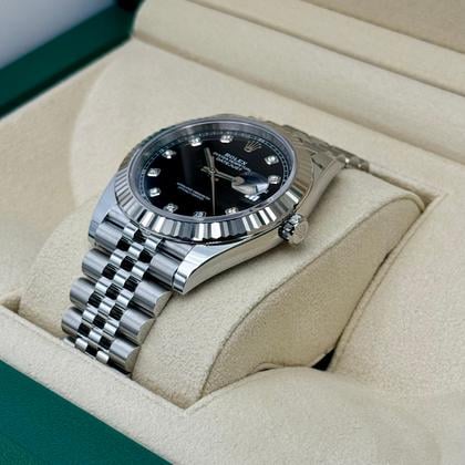 Rolex Datejust 41 NEW 2025 Rolex Datejust 41mm 126334 Stainless Steel Jubilee Black Diamond Dial - Image 5