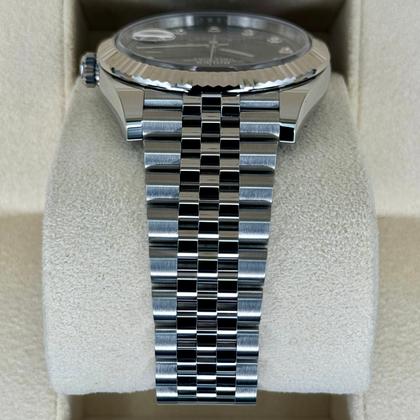 Rolex Datejust 41 NEW 2025 Rolex Datejust 41mm 126334 Stainless Steel Jubilee Black Diamond Dial - Image 6