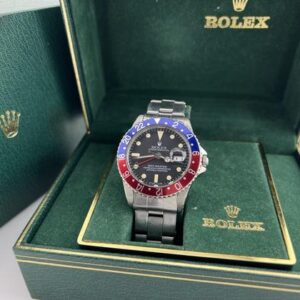 Rolex GMT-Master VINTAGE Rolex GMT Master 1675 Pepsi Red and Blue Stainless Steel Circa 1963