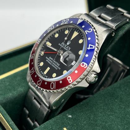 Rolex GMT-Master VINTAGE Rolex GMT Master 1675 Pepsi Red and Blue Stainless Steel Circa 1963 - Image 3