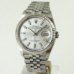 Rolex Datejust 36 2023 Datejust 36 Silver Dial Jubilee 100% Complete Set