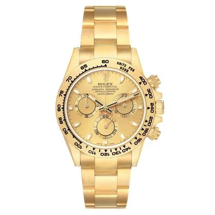 Rolex Daytona Yellow Gold Champagne Dial Mens Watch 116508 Box Card - Image 3