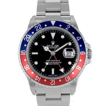 Rolex GMT-Master II 16710 40mm Vintage Pepsi Black Steel Oyster Mens Watch 2000