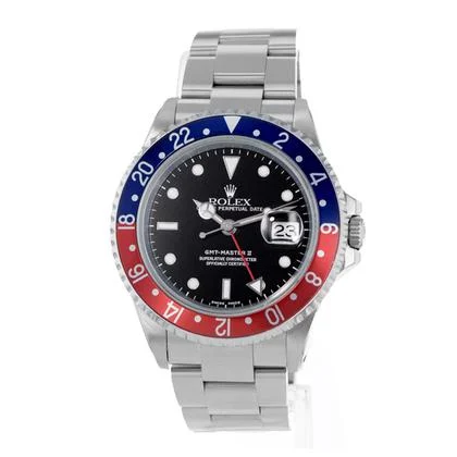 Rolex GMT-Master II 16710 40mm Vintage Pepsi Black Steel Oyster Mens Watch 2000 - Image 3