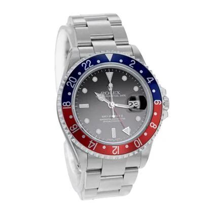 Rolex GMT-Master II 16710 40mm Vintage Pepsi Black Steel Oyster Mens Watch 2000 - Image 7
