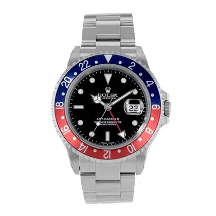Rolex GMT-Master II 16710 40mm Vintage Pepsi Black Steel Oyster Mens Watch 2000 - Image 2