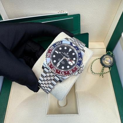 Rolex GMT-Master II 40mm Red and Blue Pepsi Jubilee Bracelet (126710BLRO) - Image 5