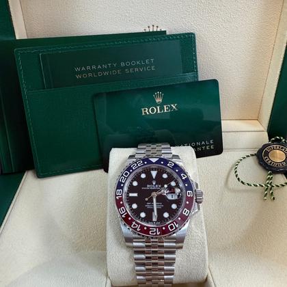 Rolex GMT-Master II 40mm Red and Blue Pepsi Jubilee Bracelet (126710BLRO) - Image 11