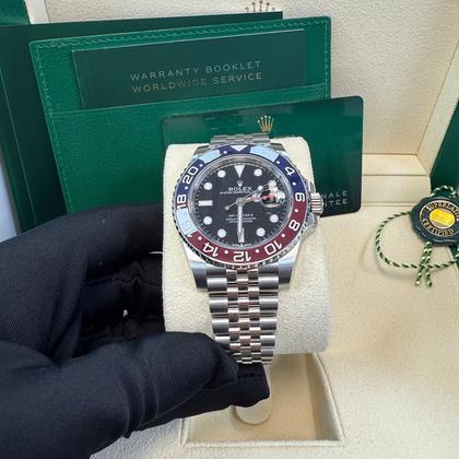 Rolex GMT-Master II 40mm Red and Blue Pepsi Jubilee Bracelet (126710BLRO) - Image 9