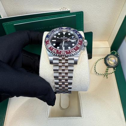 Rolex GMT-Master II 40mm Red and Blue Pepsi Jubilee Bracelet (126710BLRO) - Image 2