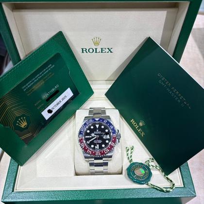 Rolex GMT-Master II Pepsi Oyster Bracelet 40mm Stainless Steel 126710blro 2025 Box and Papers