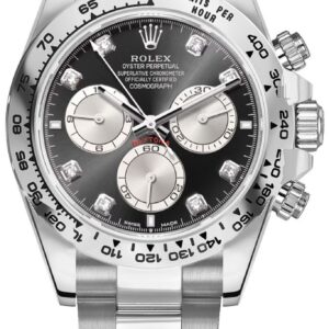 Rolex Daytona 18k White Gold Diamonds Men's Watch 126509-0002