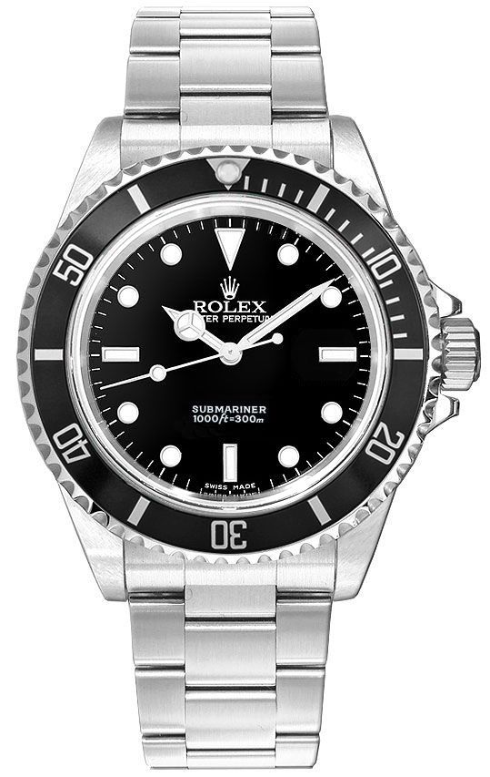 Rolex Submariner Black Dial Stainless Steel 40mm Men's Watch 14060