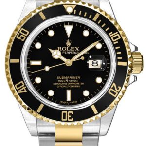 Rolex Submariner Date Yellow Gold & Stainless Steel Men's Watch 16613LN