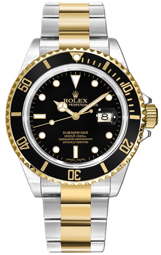 Rolex Submariner Date Yellow Gold & Stainless Steel Men's Watch 16613LN