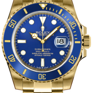 Rolex Submariner Date Solid 18k Yellow Gold Men's Watch 126618LB-0002