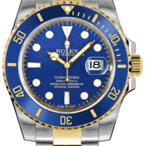 Rolex Submariner Date Royal Blue Dial Two Tone Men's Watch 126613LB