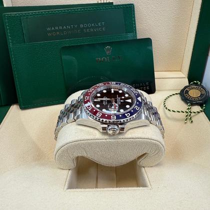 Rolex GMT-Master II 40mm Red and Blue Pepsi Jubilee Bracelet (126710BLRO) - Image 8