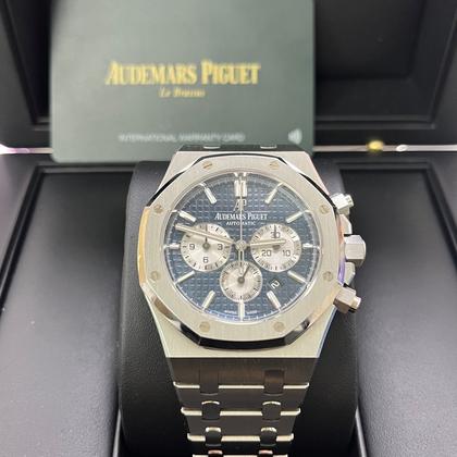 Audemars Piguet Royal Oak Chronograph 41mm Stainless Steel Blue Dial Silver Sub-dials - Image 4