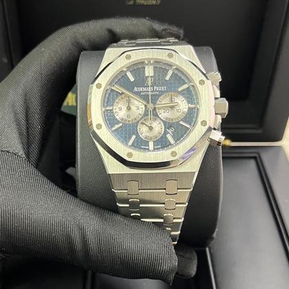 Audemars Piguet Royal Oak Chronograph 41mm Stainless Steel Blue Dial Silver Sub-dials - Image 5