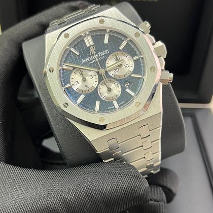 Audemars Piguet Royal Oak Chronograph 41mm Stainless Steel Blue Dial Silver Sub-dials - Image 7