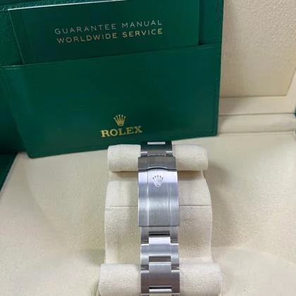 Rolex Oyster Perpetual 36 36mm Stainless Steel - Turquoise Dial - Oyster Bracelet (Ref# 126000) - Image 7