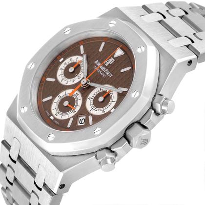 Audemars Piguet Royal Oak Chronograph Brown Dial Steel Mens Watch 26300ST - Image 5