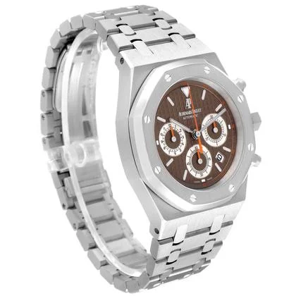 Audemars Piguet Royal Oak Chronograph Brown Dial Steel Mens Watch 26300ST - Image 7