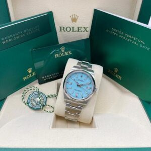 Rolex Oyster Perpetual 41 UNWORN Oyster Perpetual 41mm 124300 Turquoise Index Dial Oyster Bracelet