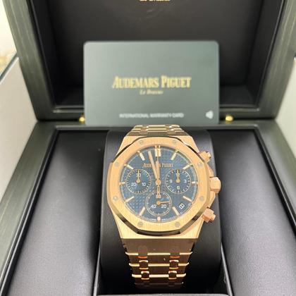 Audemars Piguet Royal Oak Chronograph 41 mm Blue Dial Ref. 26240OR.OO.1320OR.05 - Image 9