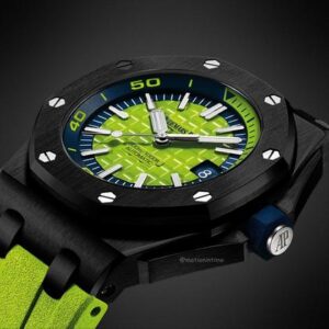 Audemars Piguet Royal Oak Offshore Diver Lime Green Boutique Bespoke 'Stealth' 15710ST.OO.A038CA.01