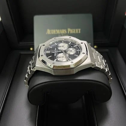 Audemars Piguet Royal Oak Chronograph Stainless Steel Black Dial White Sub-Dials 26331st - Image 12
