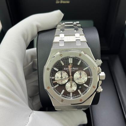 Audemars Piguet Royal Oak Chronograph Stainless Steel Black Dial White Sub-Dials 26331st - Image 3
