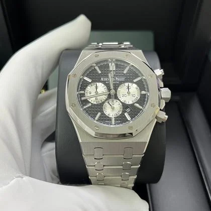 Audemars Piguet Royal Oak Chronograph Stainless Steel Black Dial White Sub-Dials 26331st - Image 9