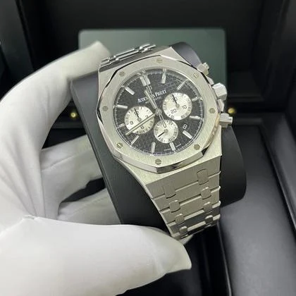 Audemars Piguet Royal Oak Chronograph Stainless Steel Black Dial White Sub-Dials 26331st - Image 7