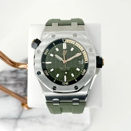 Audemars Piguet Royal Oak Offshore Diver 42mm Green Dial Rubber Strap