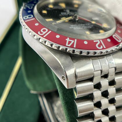 Rolex GMT-Master Pepsi Jubilee Steel Bracelet Year 1984 Orange Patina | FULL SET MINT - Image 13