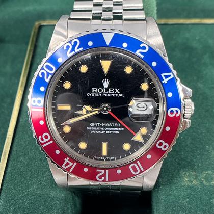 Rolex GMT-Master Pepsi Jubilee Steel Bracelet Year 1984 Orange Patina | FULL SET MINT - Image 15