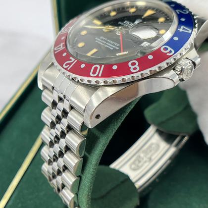Rolex GMT-Master Pepsi Jubilee Steel Bracelet Year 1984 Orange Patina | FULL SET MINT - Image 11