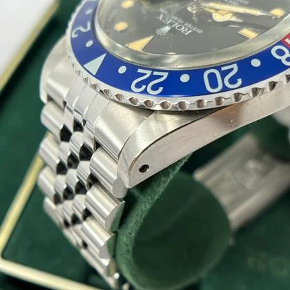 Rolex GMT-Master Pepsi Jubilee Steel Bracelet Year 1984 Orange Patina | FULL SET MINT - Image 10